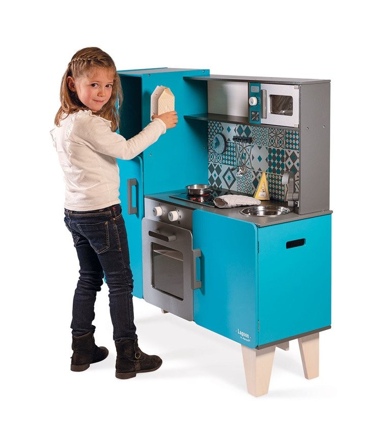 Janod Kuchnia Drewniana XL z Dźwiękiem Lagoon 3+