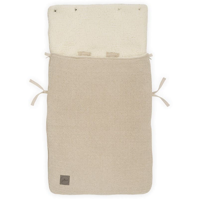 Jollein Śpiworek Bliss Knit do wózka i fotelika 0+ Nougat