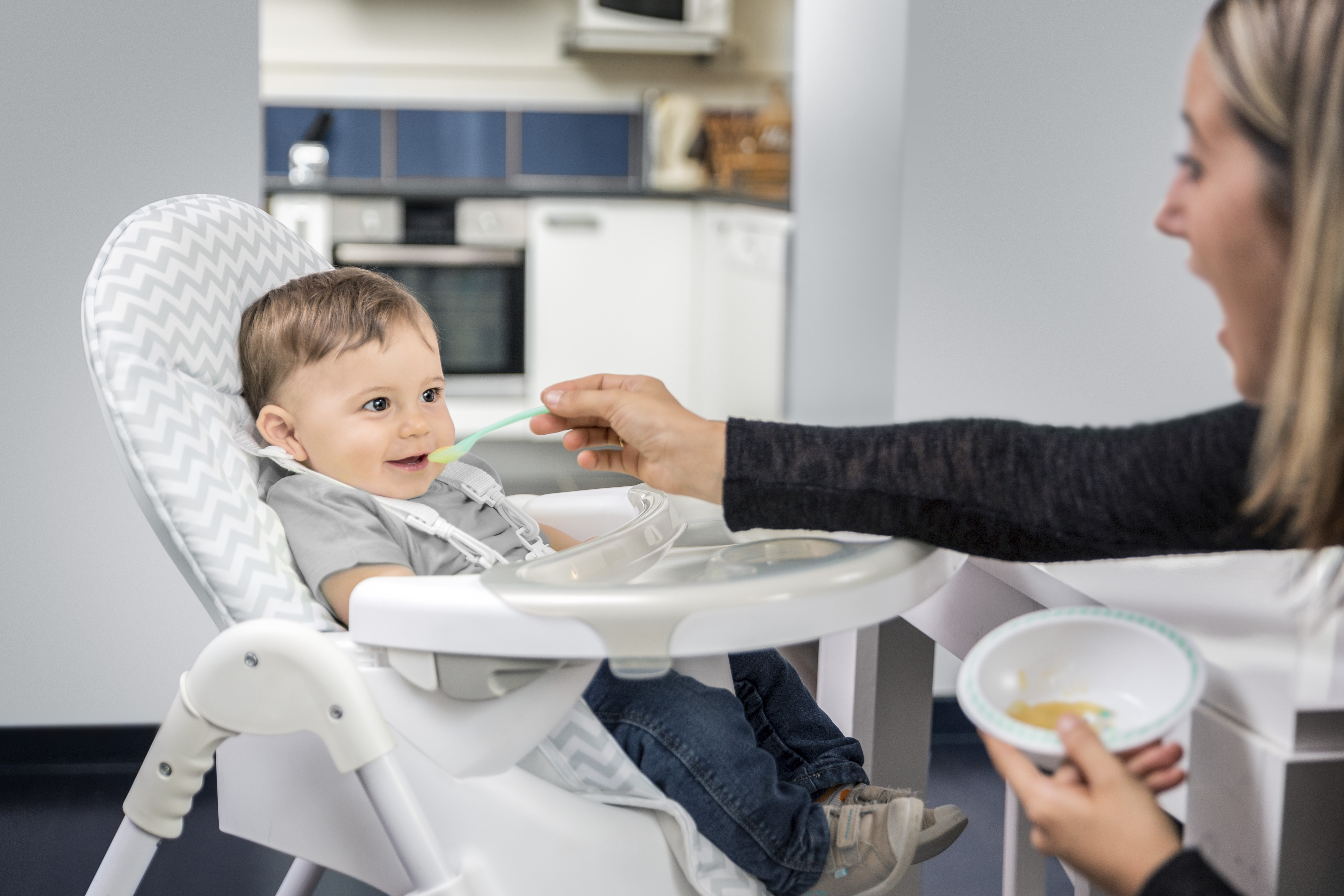 Badabulle Miseczka z podgrzewaczem dla chłopca | 6m+