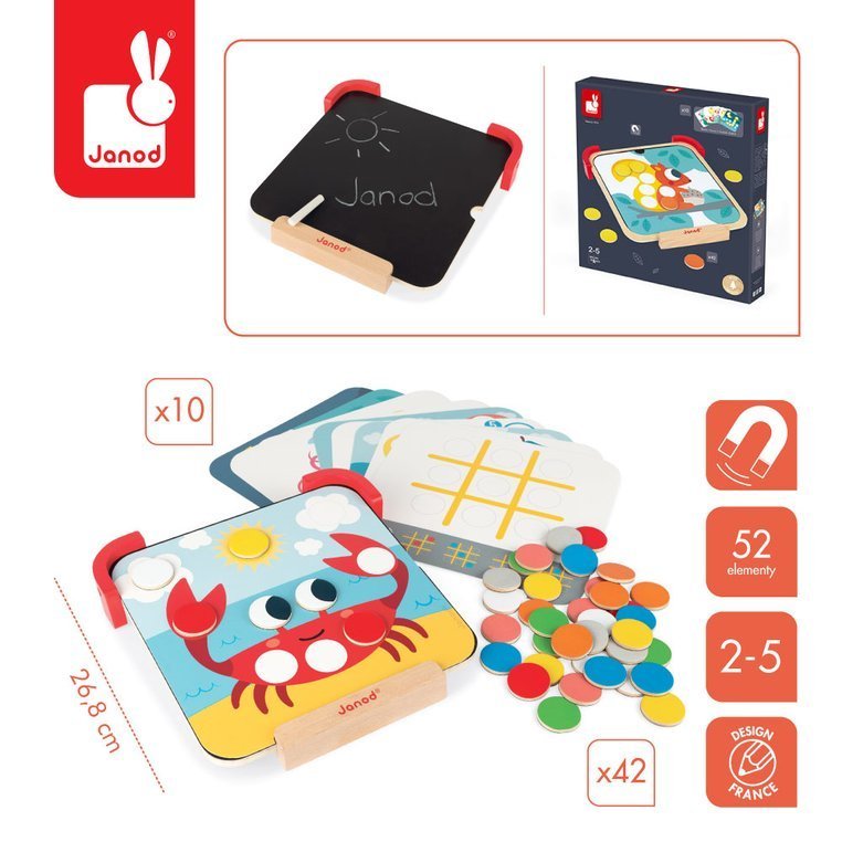 Janod Układanka magnetyczna Uczę się kolorów 2+ lat