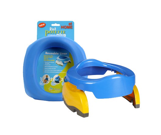 Potette Plus Nocnik i nakładka na WC 2w1 Niebieski 15m+