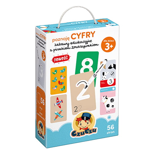 Czuczu Poznaję cyfry - Zabawy edukacyjne z pisakiem 3+