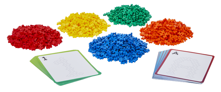 Plus-Plus Mini Mix 600 szt. Klocki z Kartami Pracy 5+