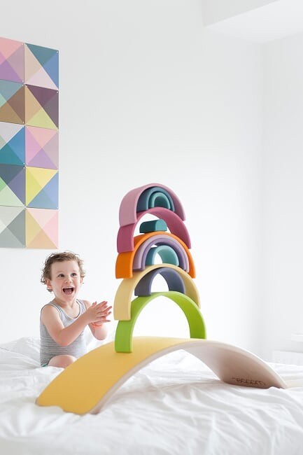 Wobbel Deska do balansowania XL różowa z filcem 115cm