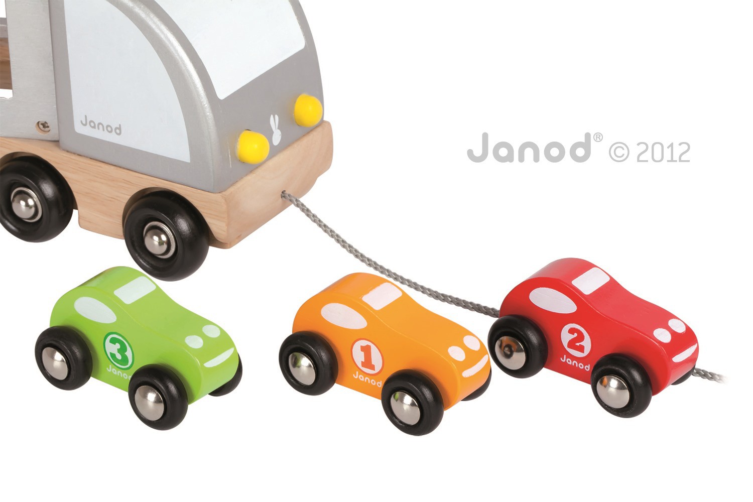 Janod Drewniana Laweta do Ciągnięcia 12m+