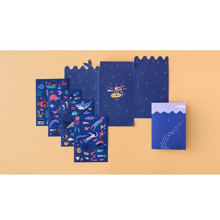 Londji Naklejki Wielorazowe Morze 150 el 3+