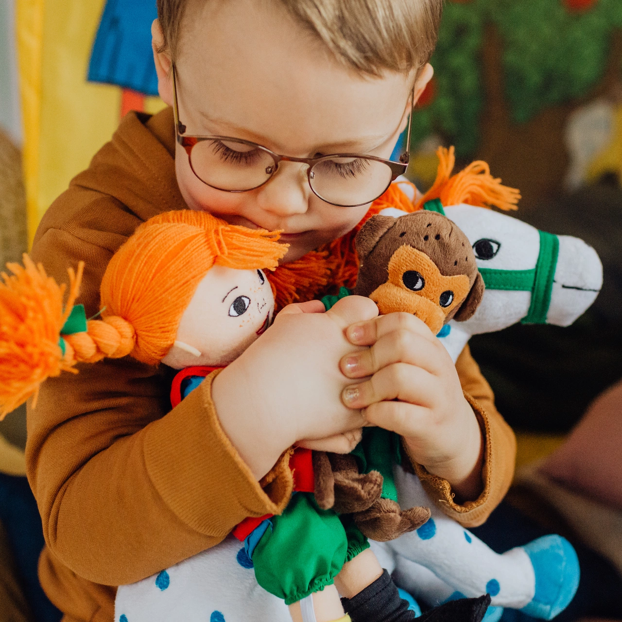 Maskotka Pan Nilsson – małpka z Pippi Langstrumpf, 23 cm