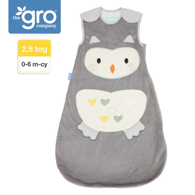 Gro Company Śpiworek Grobag Ollie The Owl 2,5 tog 0-6 m-cy