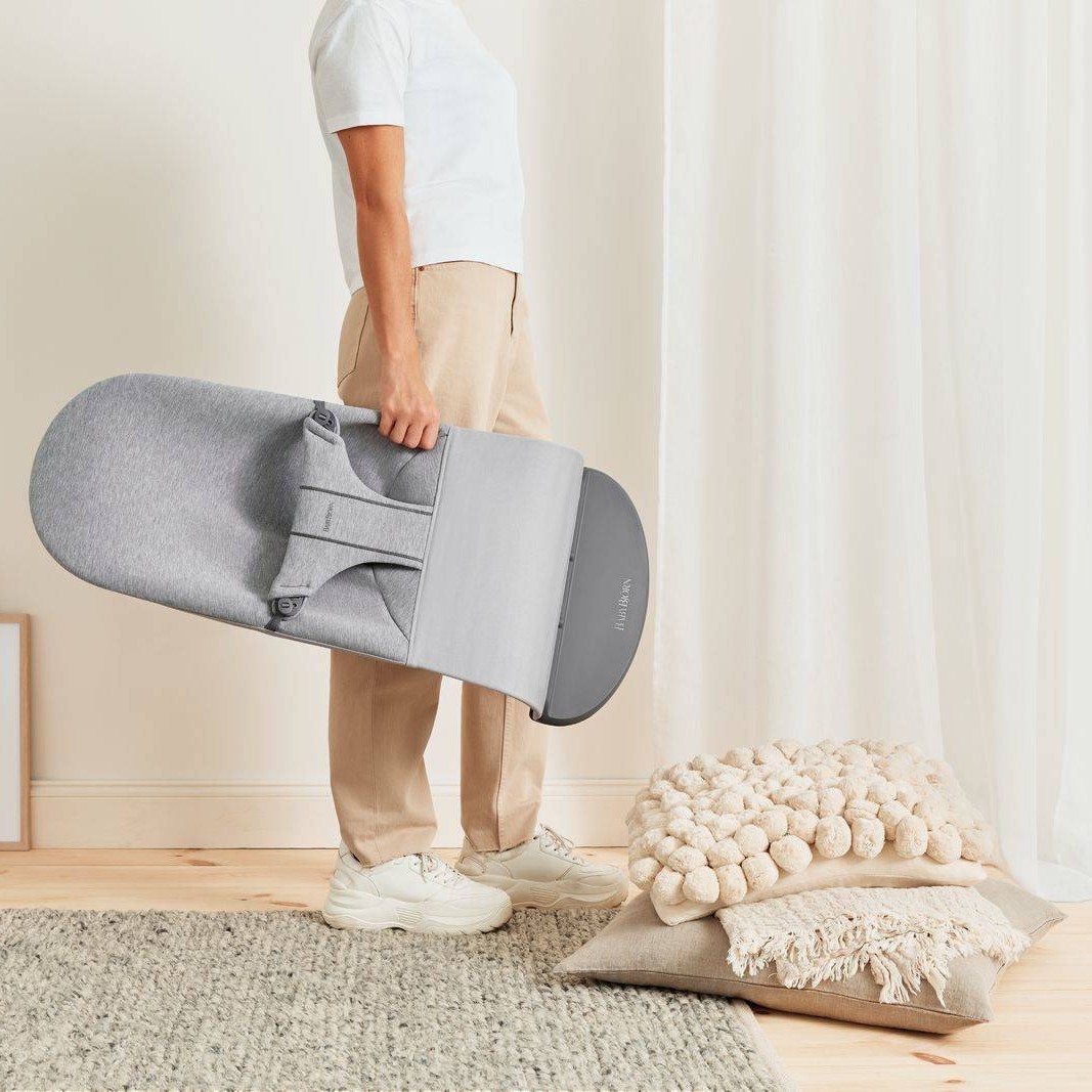 BabyBjorn Leżaczek Bliss 3D Jersey Jasny Szary + Pokrowiec