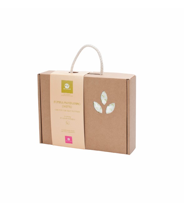 Poszewka NATI NATURALI na materacyk do nosidła - serca 