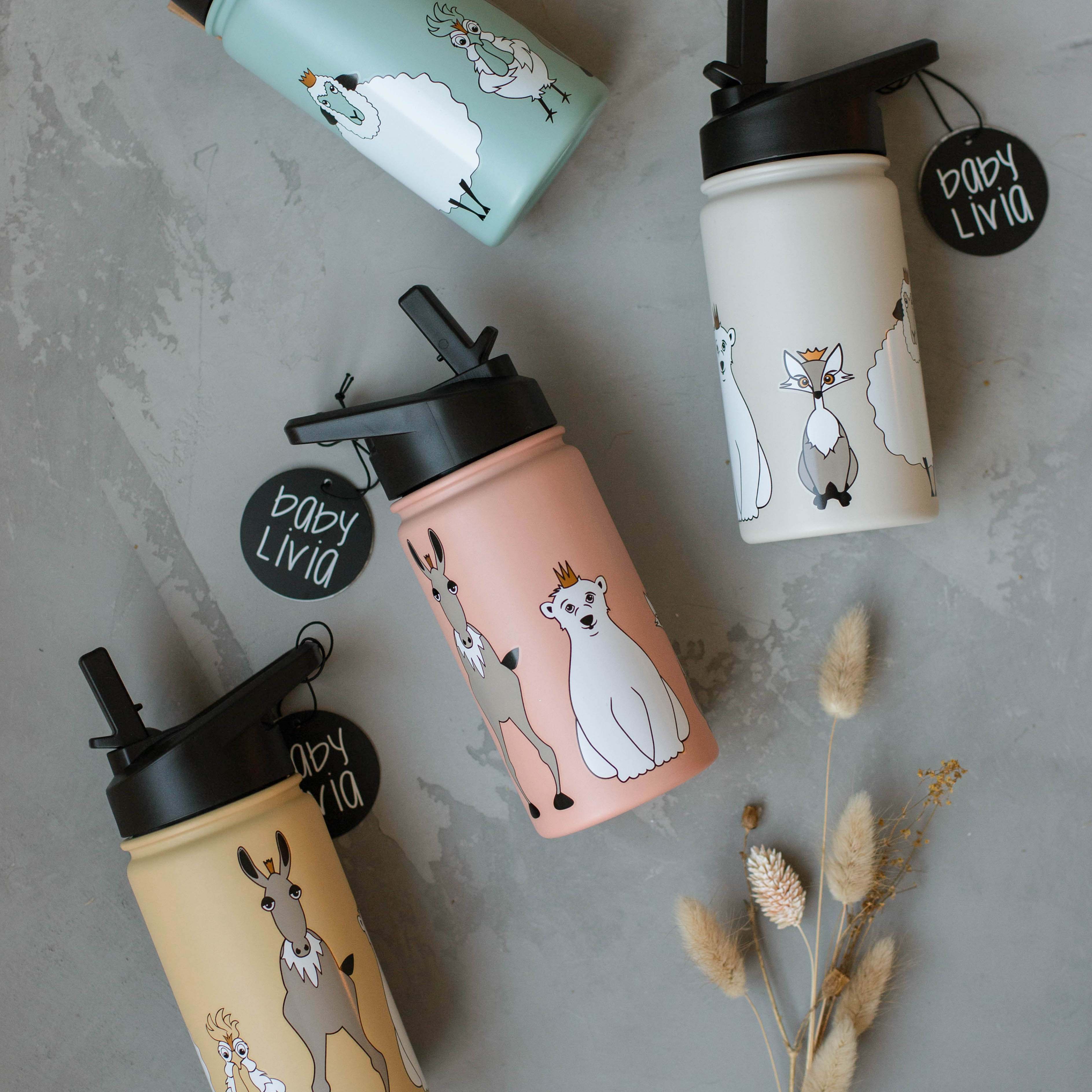 Baby Livia Butelka Termiczna 400 ml Blue Surf 0+