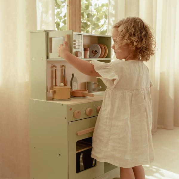 Little Dutch – Drewniana Kuchnia Miętowa FSC – kuchnia dla dzieci 3+