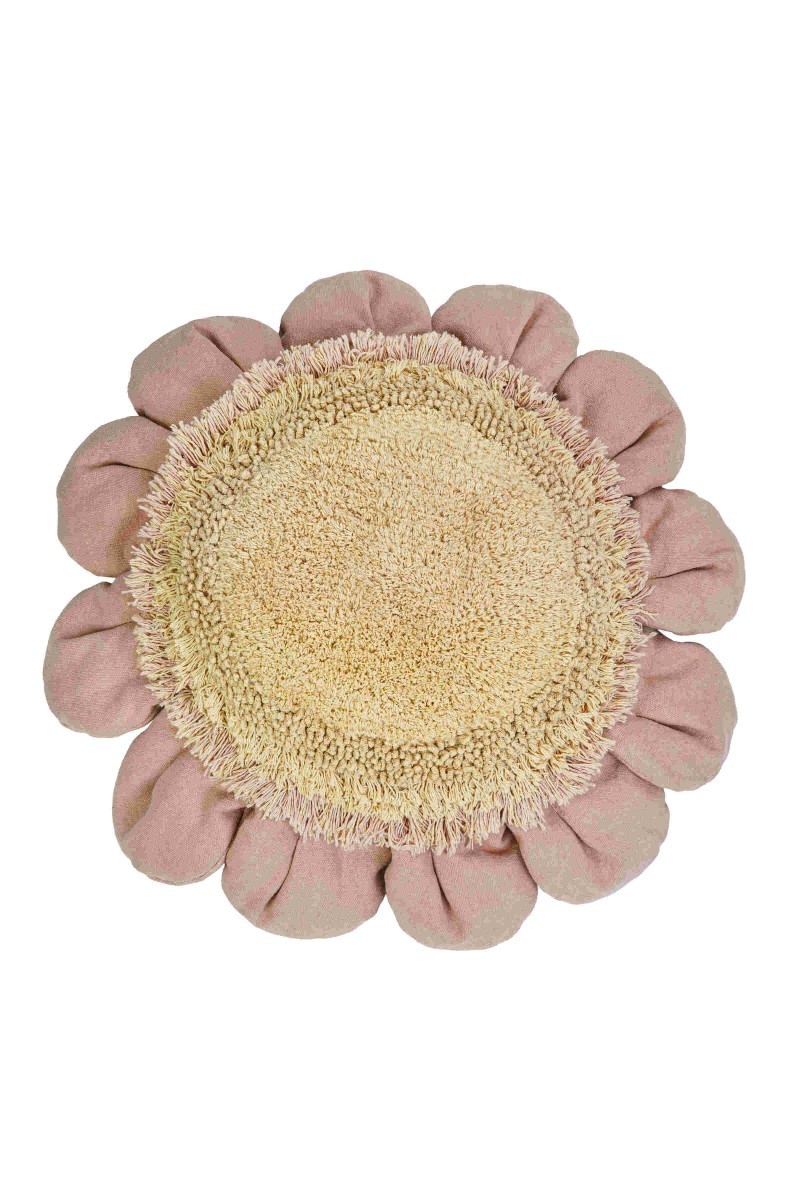 Lorena Canals Poduszka podłogowa Pink Daisy, Planet Bee 140×80