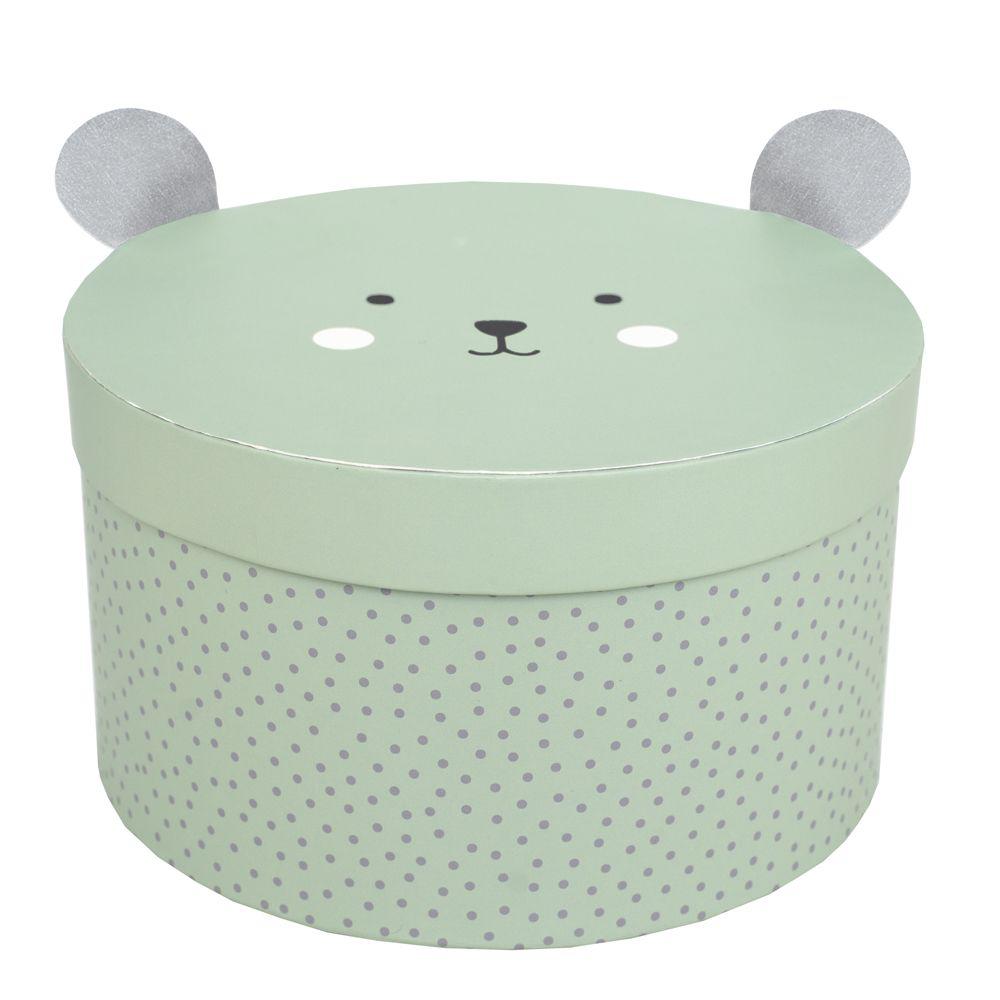 Jabadabado Okrągłe Pudełka Miś 2 szt. 1+