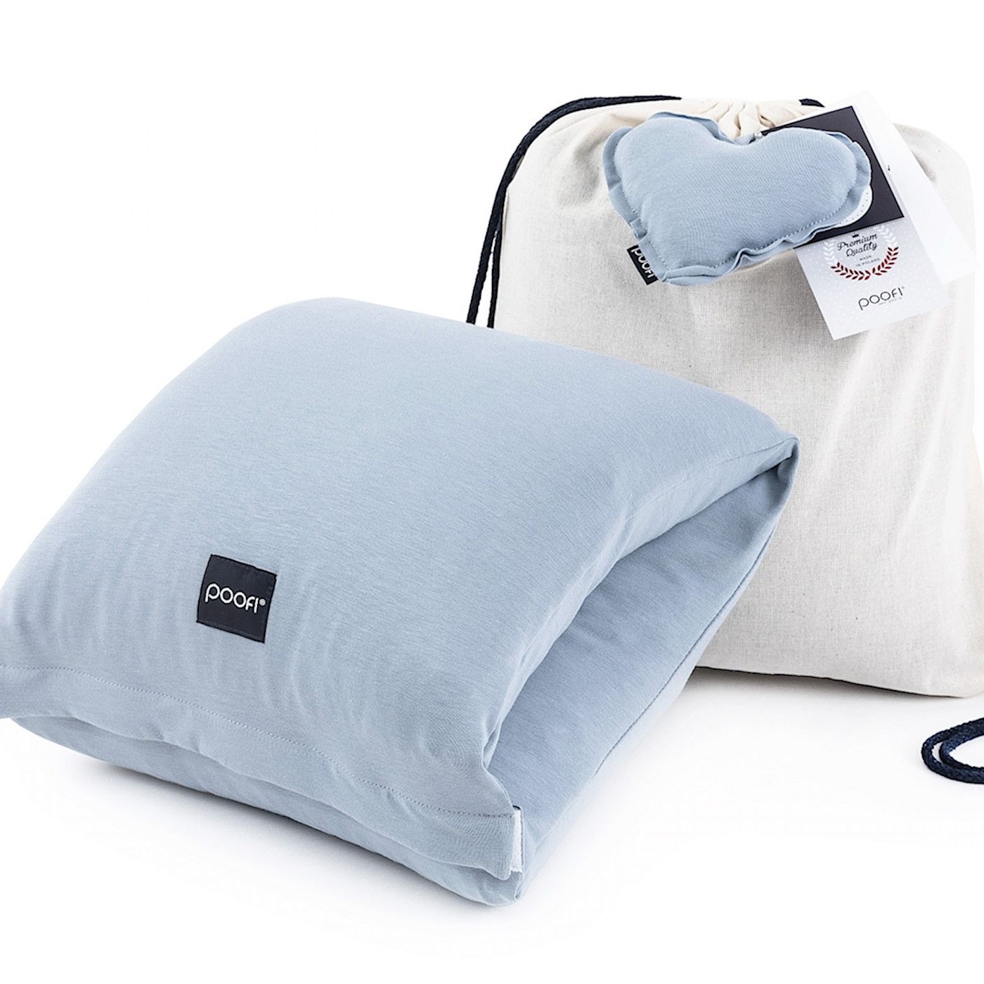 Poofi Poduszka do karmienia na rękę - dusty blue