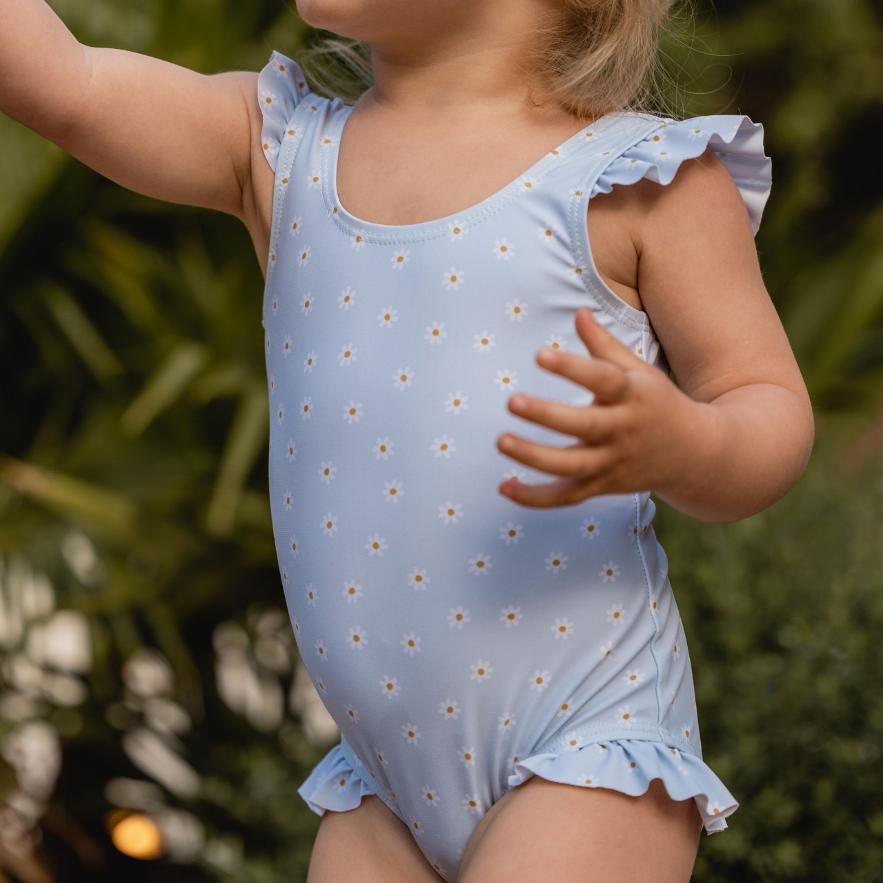 Little Dutch Kostium kąpielowy Daisy Blue 74/80