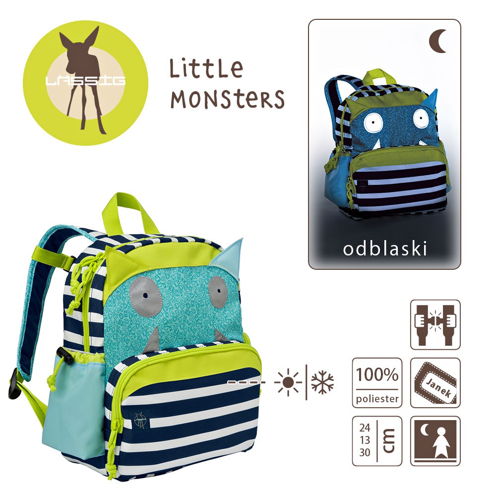 Lassig Plecak Little Monster Termoizolacja Granatowy