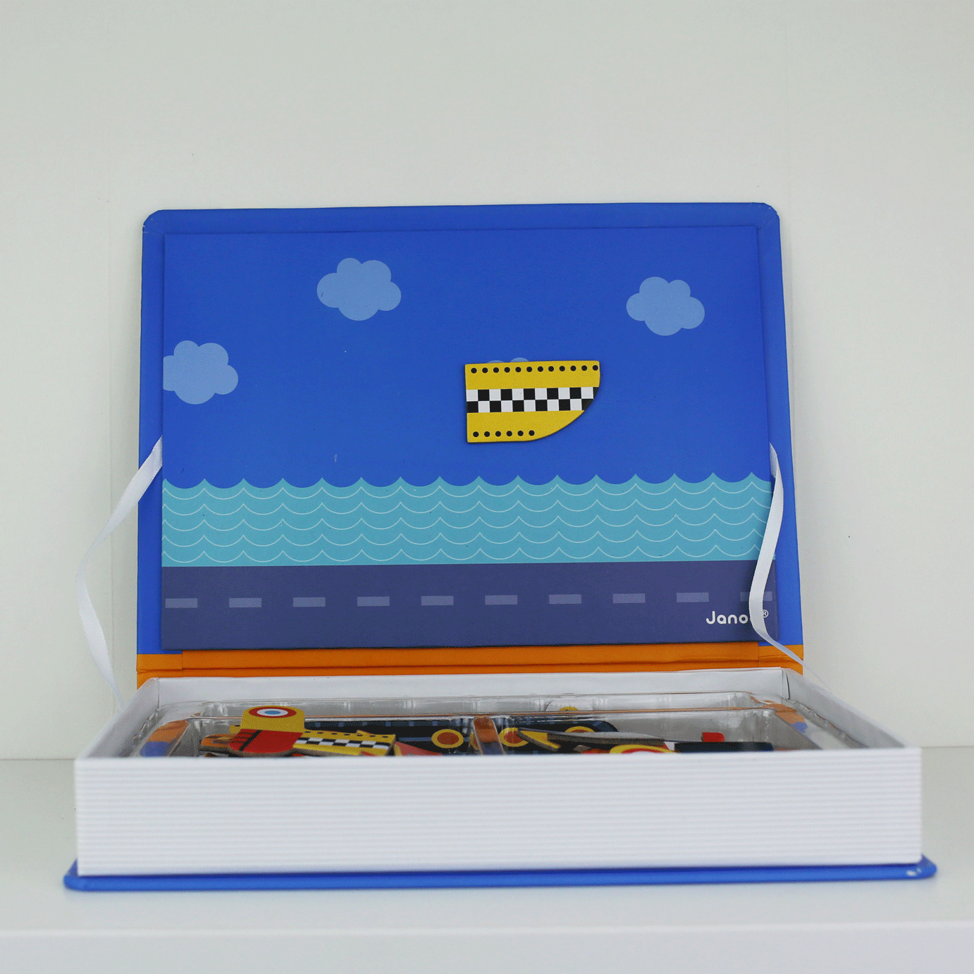 Janod Układanka Magnetyczna Pojazdy 3+ | Magnetibook