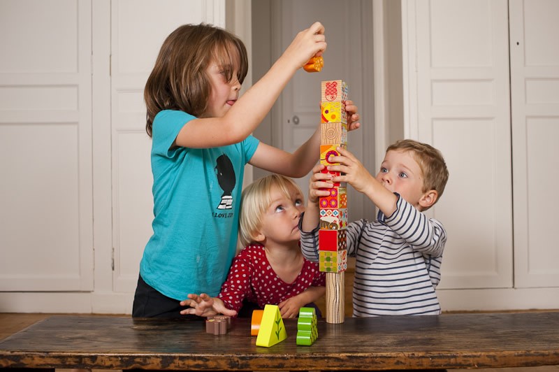 WOODOURS Klocki Wielofunkcyjne Miś 1+