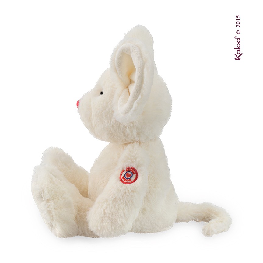 Kaloo, Myszka kość słoniowa duża 38 cm kolekcja Rouge