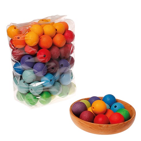 Grimms Korale Kolorowe 96 szt. 30mm 3+