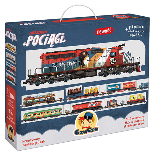 Czuczu Puzzle Układam pociągi 104 el. 5+