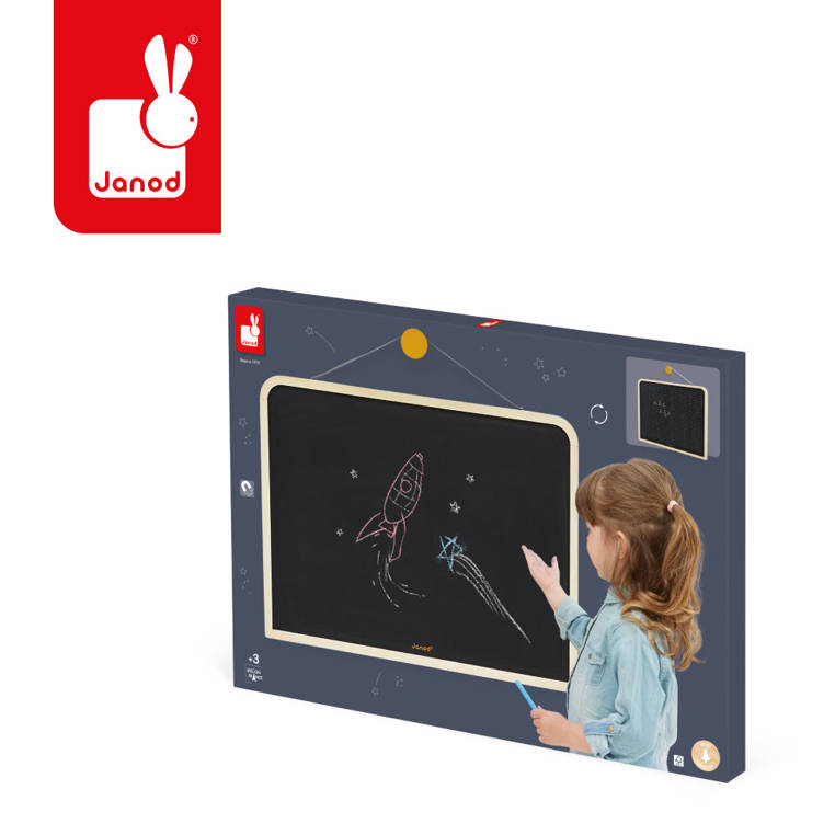 Janod Dwustronna Tablica Ścienna z Akcesoriami 3+