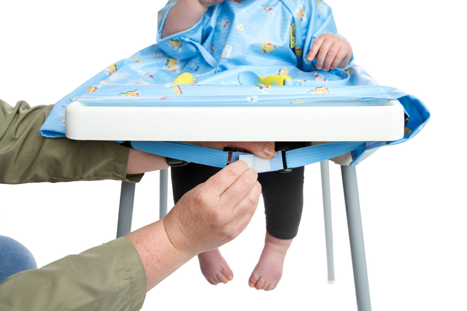 BIBaDO, Wodoodporny śliniak z krótkim rękawem BLW Duck Pool Party