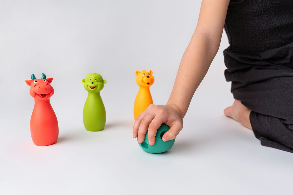 Mom's Care Miękkie Kręgle Pastelowe Zwierzątka 10m+