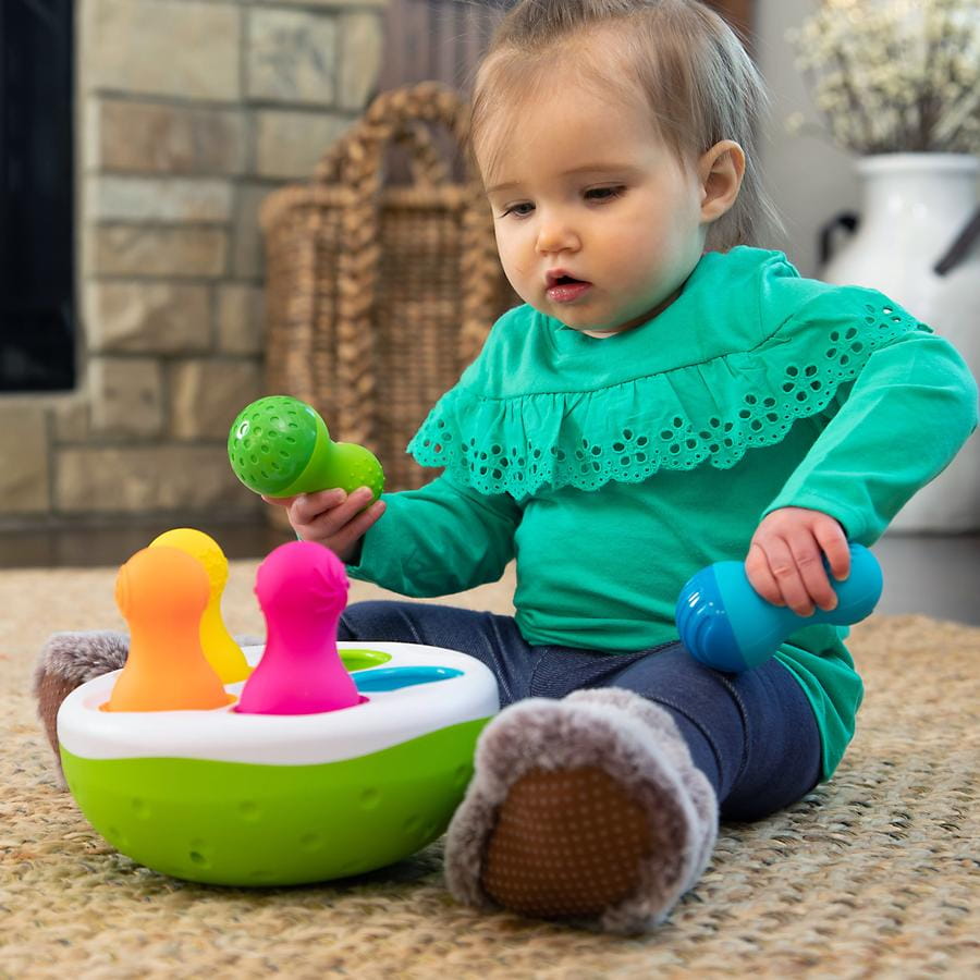 Fat Brain Toys Sorter Wańki Wstańki SpinnyPins 18m+