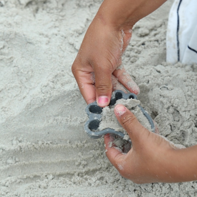 Scrunch Silikonowe Foremki do piasku 4 szt. Miętowy 12m+