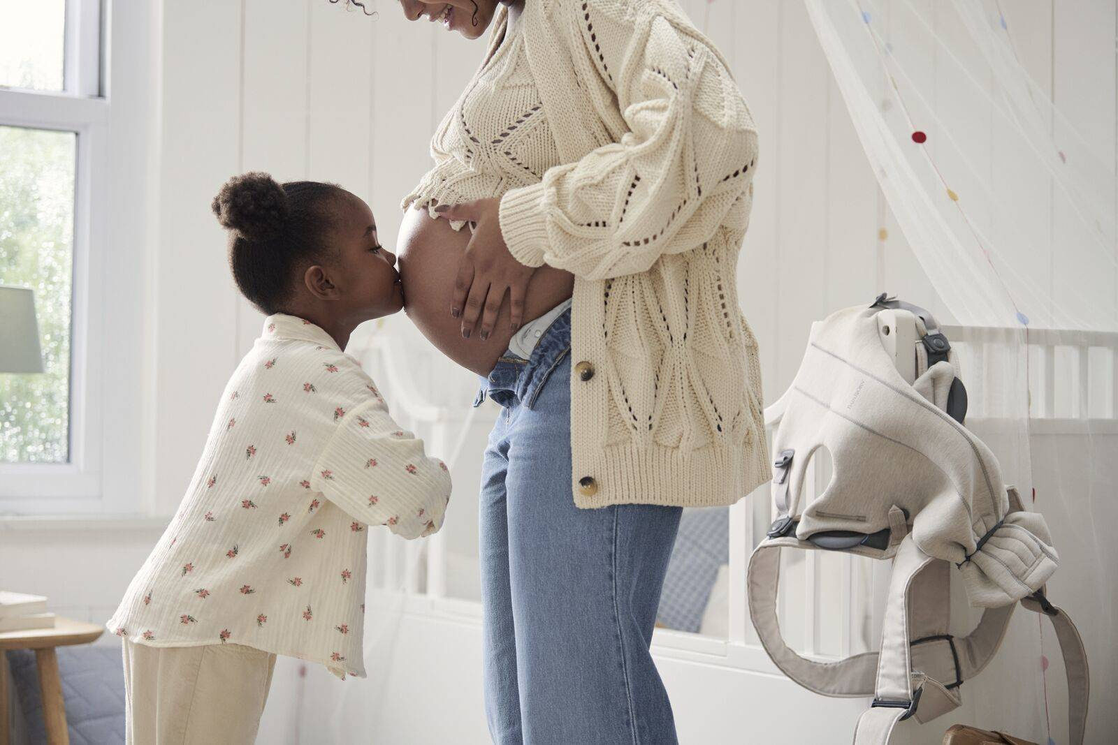 BabyBjorn Nosidełko Mini 3D Jersey Jasny Beż 0–12