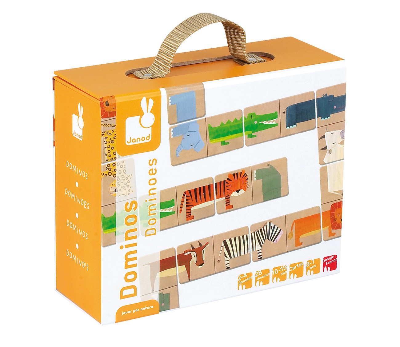 Janod Domino Zwierzęta 28 elementów 3+