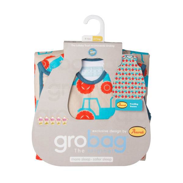 Gro Company, Śpiworek Grobag Trundling Tractors, grubość 1 tog, 0-6 m-cy