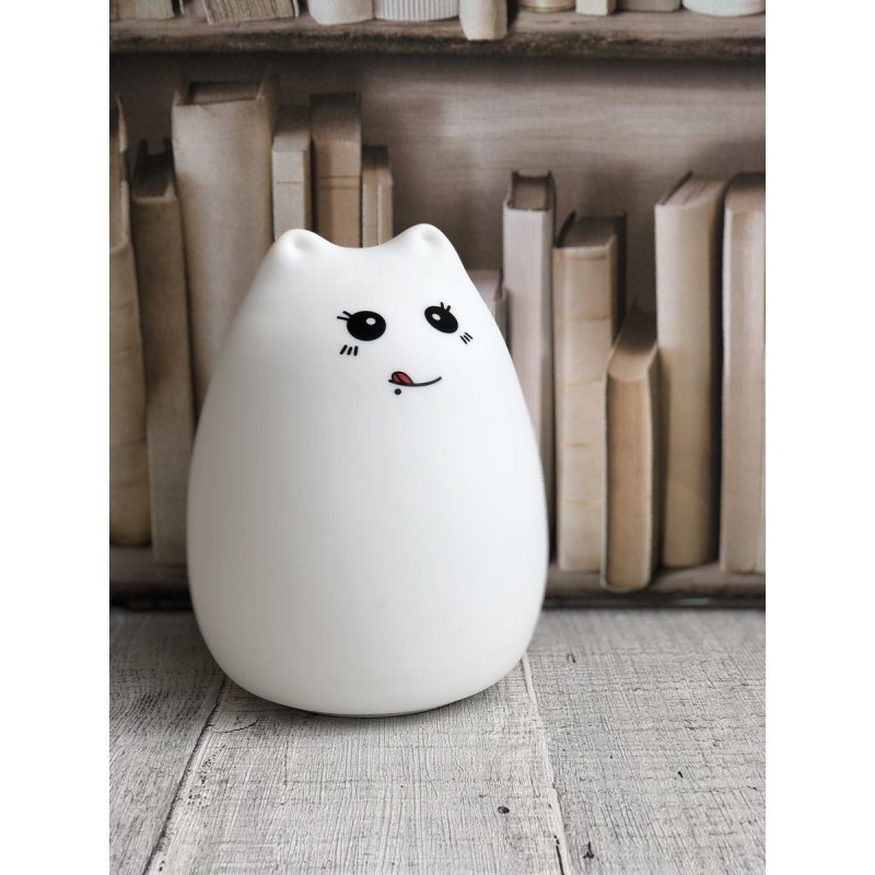 Lampka nocna kotek Rabbit&Friends - Miękka, Silikonowa 0+