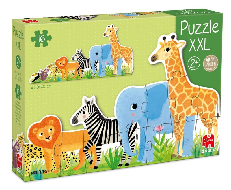 Puzzle dla dzieci XXL Dżungla Goula