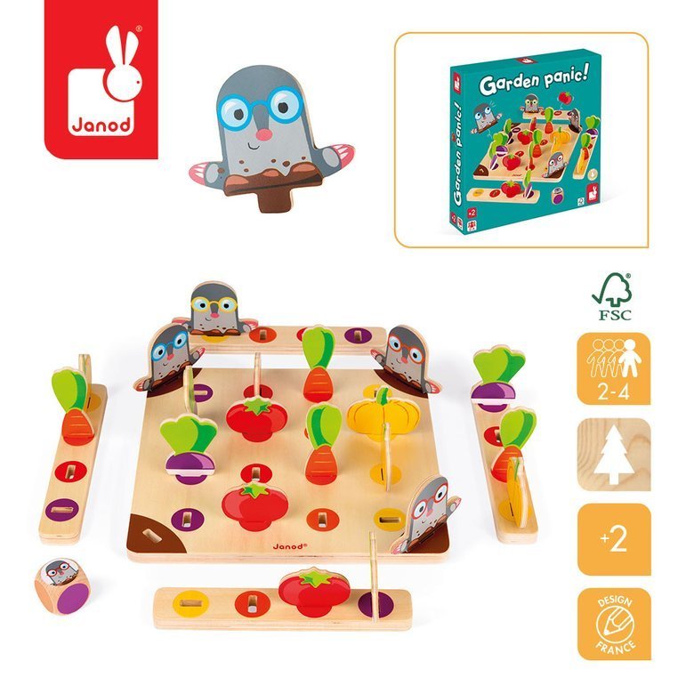 Janod Gra Wyścig Strzeż się kreta! 3+ lat