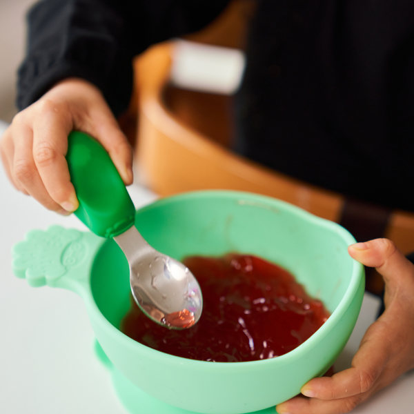 Nana's Manners Miska z przyssawką Zielona 0+