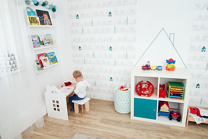 Planeco Biurko Kajtek z Taboretem Białe 1+