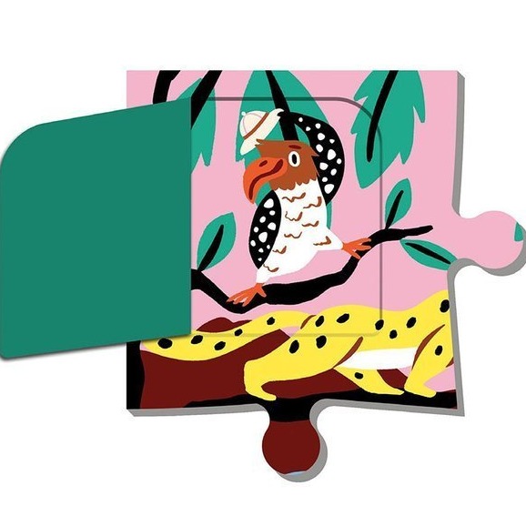 Mudpuppy, Puzzle z okienkami Safari 12el.