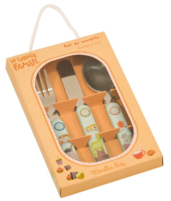 Moulin Roty Zestaw Sztućców dla Dzieci 3+