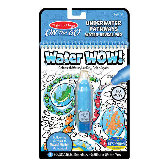 Melissa&Doug Kolorowanka Water Wow Podwodny Świat 5+