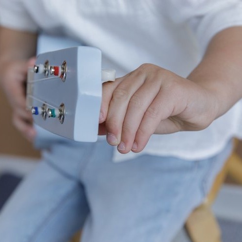 Little Dutch Gitara Błękitna Drewniana 18m+