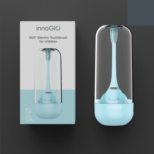 InnoGio Soniczna Szczoteczka 360° Niebieska 2-8 lat