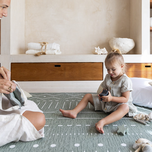 Mata piankowa puzzle duże Prettier Playmat zielona