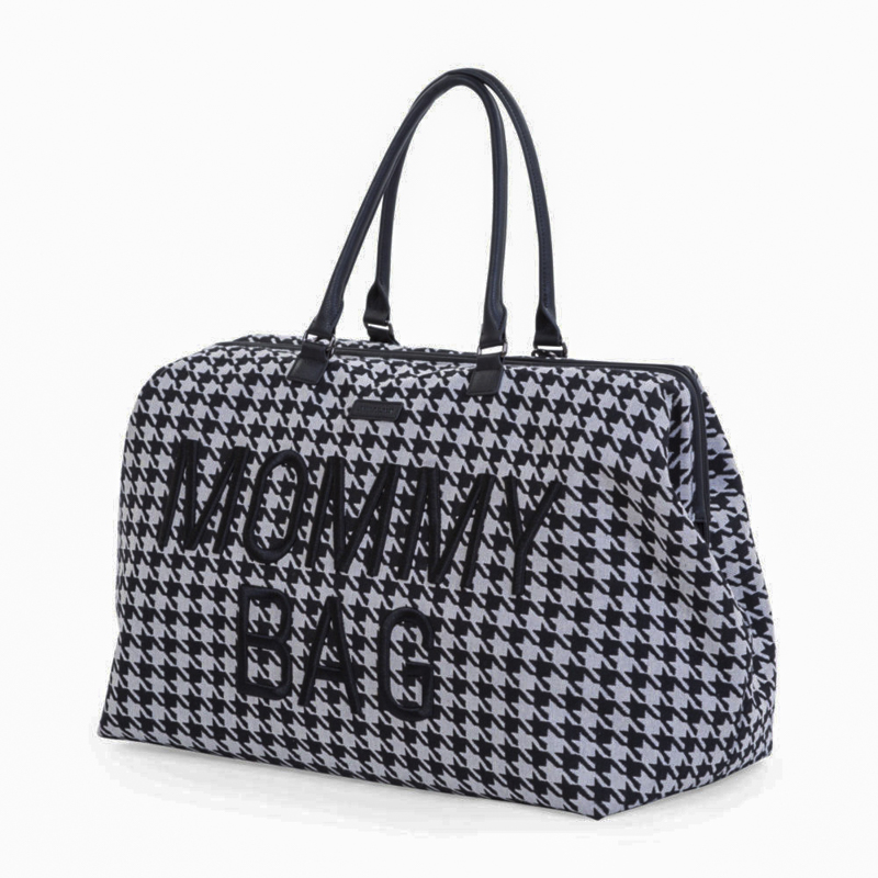 Childhome Torba Mommy Bag Pepitka Czarno-Biała