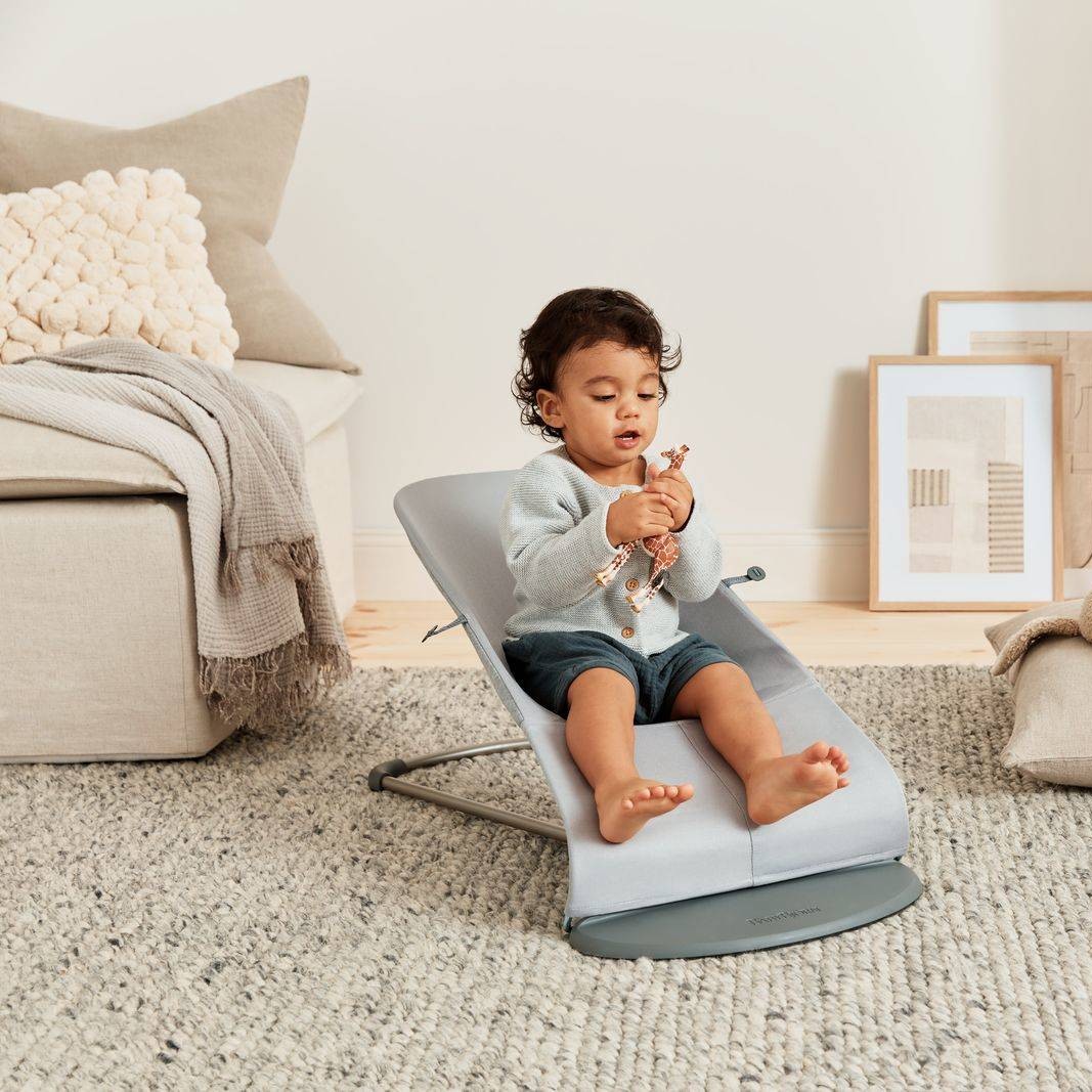 BabyBjorn Leżaczek Bliss 3D Jersey Jasny Szary + Pokrowiec