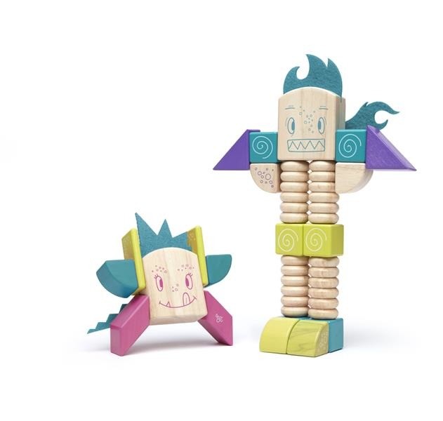 Tegu Klocki Magnetyczne STICKY MONSTERS Beans & Tumtum 1+