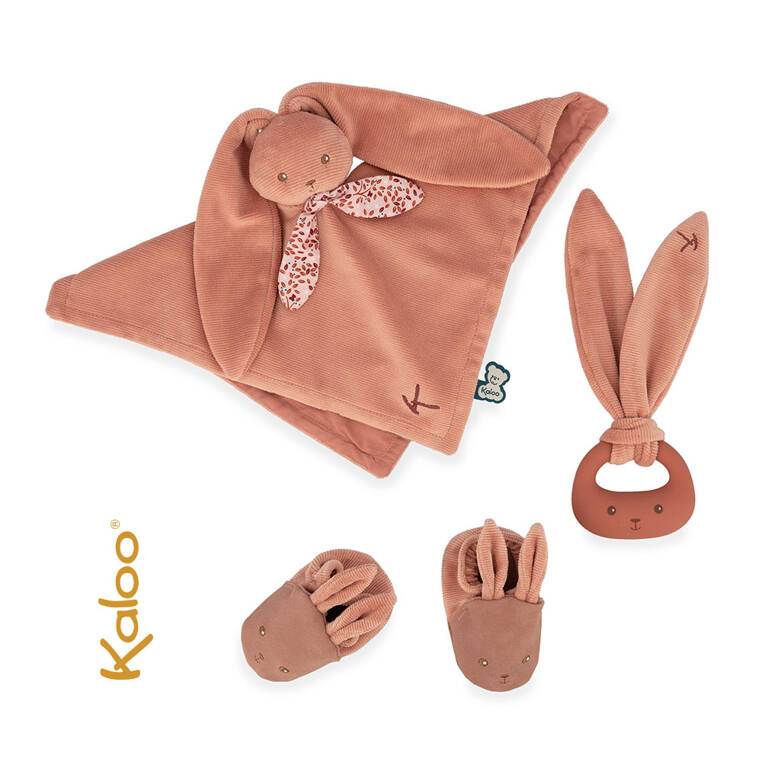 Kaloo Zestaw Prezentowy 3w1 Królik Ceglany 0+