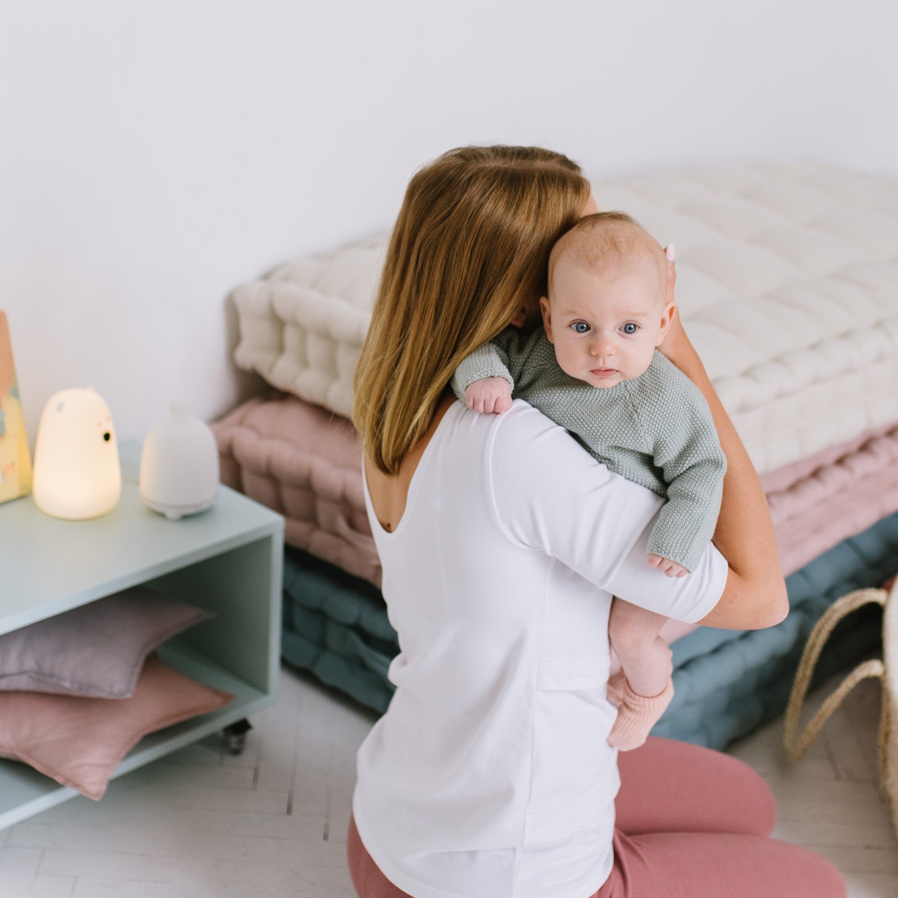 Rabbit&Friends Lampka Miś Duży Biały 0+ | LED